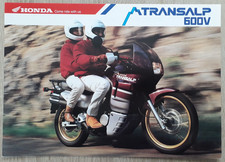Honda Transalp 600V Motorcycle Brochure c.1989