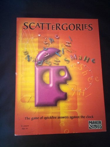 Scattergories board game - board,