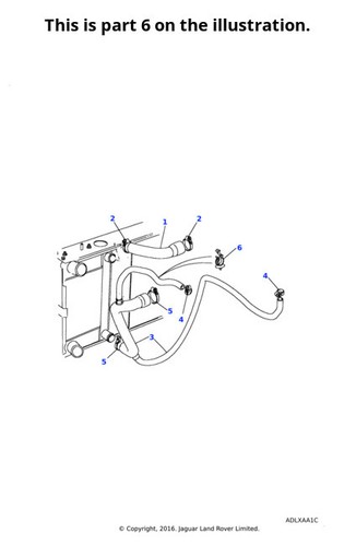 Land rover hose clip - land,