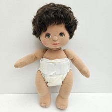 Vintage Mattel My Child Doll Hispanic Boy Brown Hair Brown Eyes Tan Skin Orange