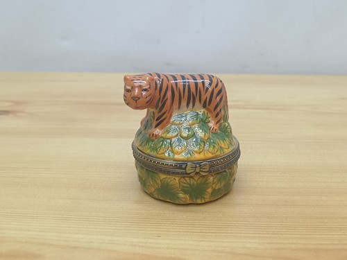 Vintage limoges style tiger - vintage,