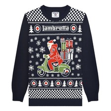 Lambretta Mens AW25 Scooter Christmas Jumper  LB334