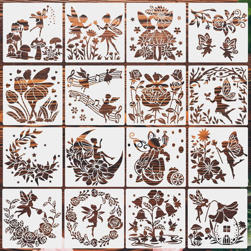 Pieces fairy stencils - 16,