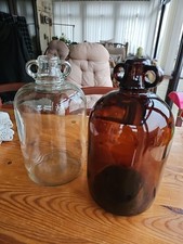 BROWIN 2 x 5L Glass Demijohn -