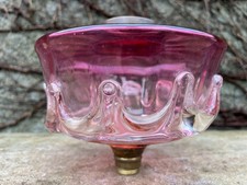 Antique cranberry & clear