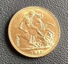 1911 full gold sovereign - full,