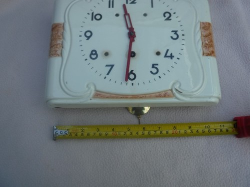 Ceramic kitchen clock - ceramic,
