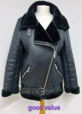 Zara Faux Sheep Skin Aviator