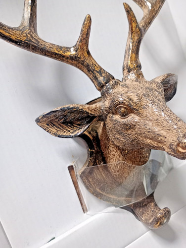 Metal stag deer - metal, head