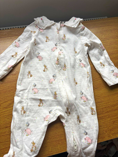 Peter rabbit white pointelle - peter,