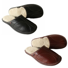 Men's Sheepskin Slippers Mules