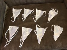 Womens White G String Panties 8 Pieces One Size Fits All