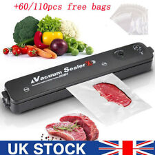Vacuum Food Sealer Automatic.Manual Sealer Dry Wet Pack Machine & 10/60/110 Bags