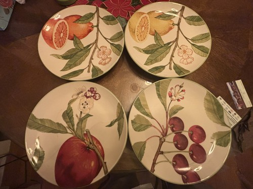 Set plates fruit cherry - set, 4
