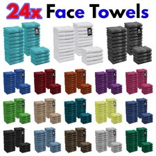 24x Face Cloths Flannels 100%