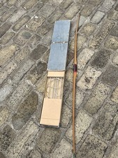 Slazenger Longbow Made In England 63in 1950’s With Apollo Arrows