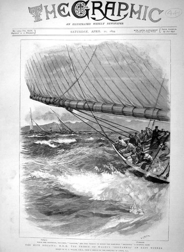 Old antique print 1894 nice - old,