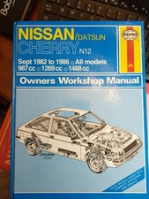 Haynes Manual Nissan /Datsun Cherry N12  No 1031 Sept 1982 to 1986  All Models