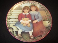 Bradford Exchange Decorative Plate "Sisters Are Blossoms" Kindred Moments 8"