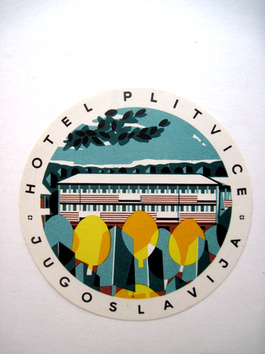 Charming vintage luggage - luggage, label