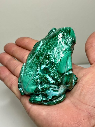 Malachite chrysocolla frog - malachite,