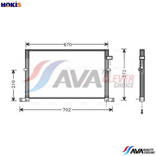 Condenser air conditioning - condenser,