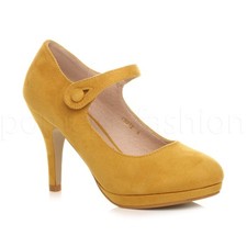 WOMENS LADIES HIGH HEEL MARY