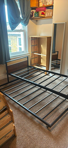 Single metal wood - single, frame