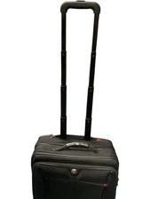 SwissGear Soft Case Wheeled Suitcase Black Expandable Laptop Friendly 2080