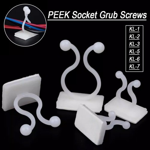 20pc white nylon self - white, self-adhesive