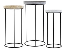 Set side tables granite - tables,