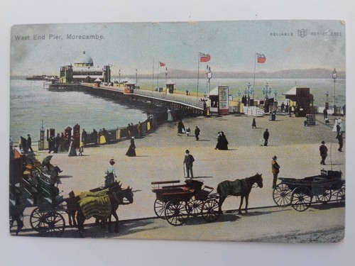 Postcard morecambe west end - -,