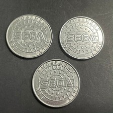 3 x SEGA Arcade Token Coin - MAME 1UP RETRO Astro City Sonic SNES GBA DS SEGA