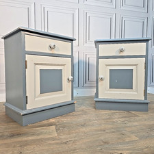 Pair Vintage Bedside Cabinets