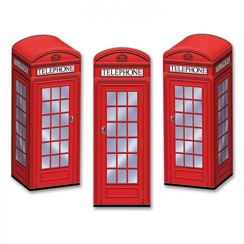 Phone box table decorations - phone,