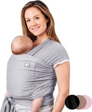Trekki Baby Sling Wrap Carrier Newborn Large Front Pocket Stretchy Soft Cotton