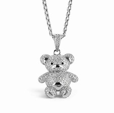 Teddy Bear Pendant Chain Curb