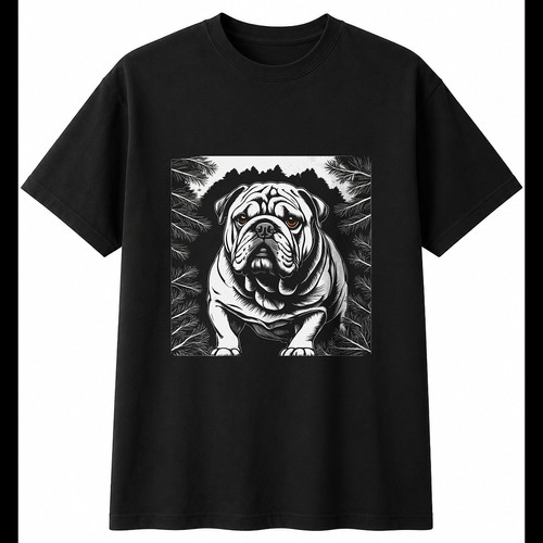 English bulldog the pines - in,