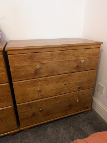 Solid pine chest drawers 3 - solid, of