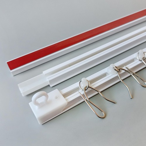 Self adhesive curtain - curtain, track