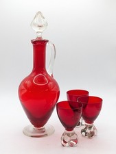 Vintage Handblown Cranberry