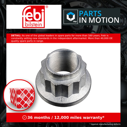Hub nut fits audi - q7, 4lb