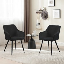 2 Pcs Dining Chairs Velvet