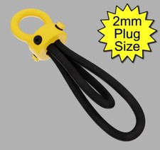 Mono pole 6mm conductive rubber loops / TENS / estim / electrastim / et312 / 2B