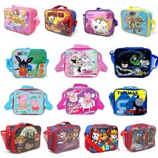 Kids Lunch Bag Boys Girls Character Disney DC Insulated Box School Food Dinner