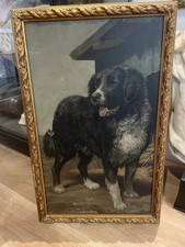 Circa 1900 Oil On Board Of A