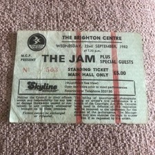 The Jam Paul Weller ticket