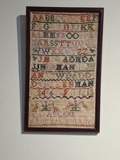 Antique Needlework Sampler 14
