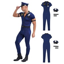 Mens Cosplay Outfit Policeman