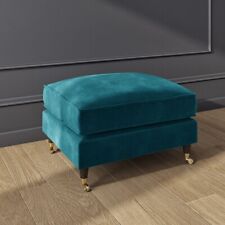 Velvet Footstool Ottoman